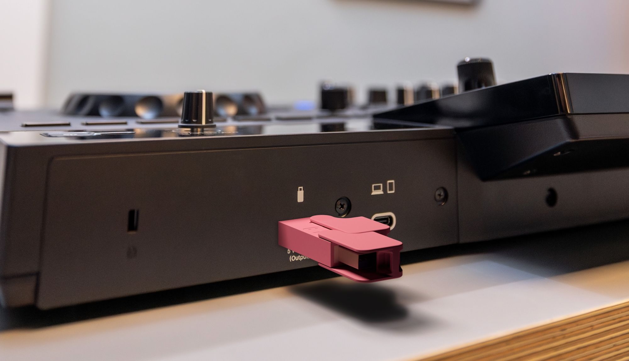 The new 2026 Chroma Drive (rendered into the back of the new XDJ-AN)
